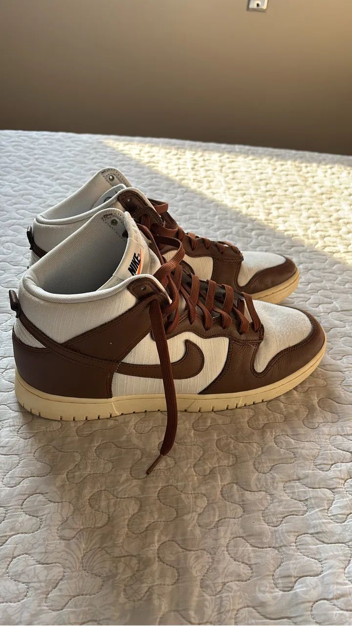 Tênis nike dunk high vintage pecan 44 - Foto 3