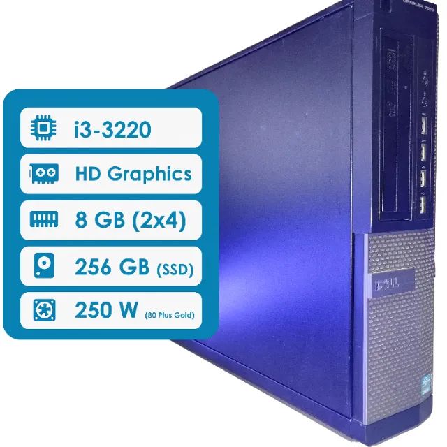 PC Home | Office (Dell OptiPlex 7010) - i3 3220 / 8 GB DDR3 / 256