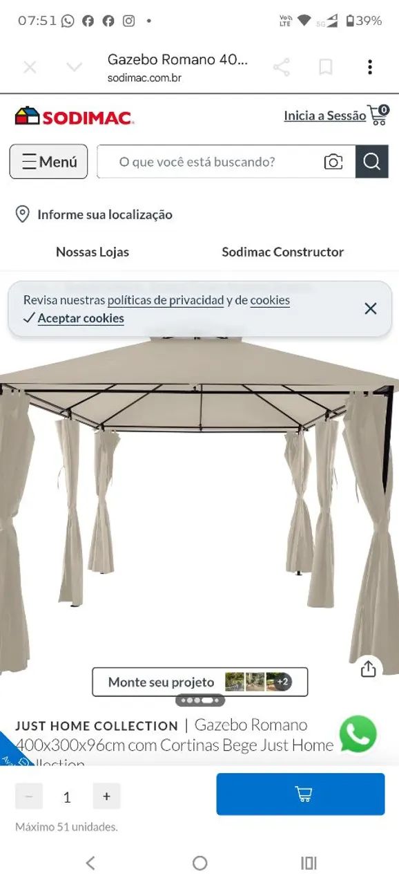 Pergolado , Gazebo romano - Foto 3