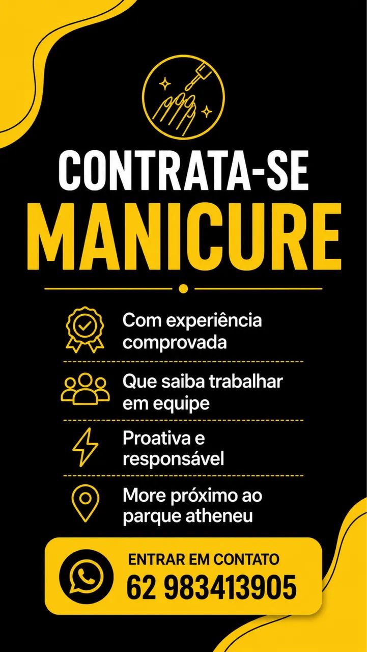 Contrata-se manicure