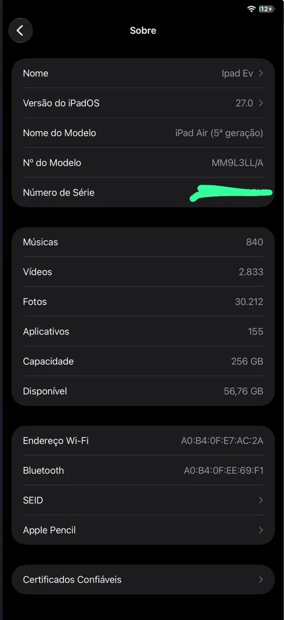 iPad Air 5 geração 256 + Apple Pencil  - Foto 4