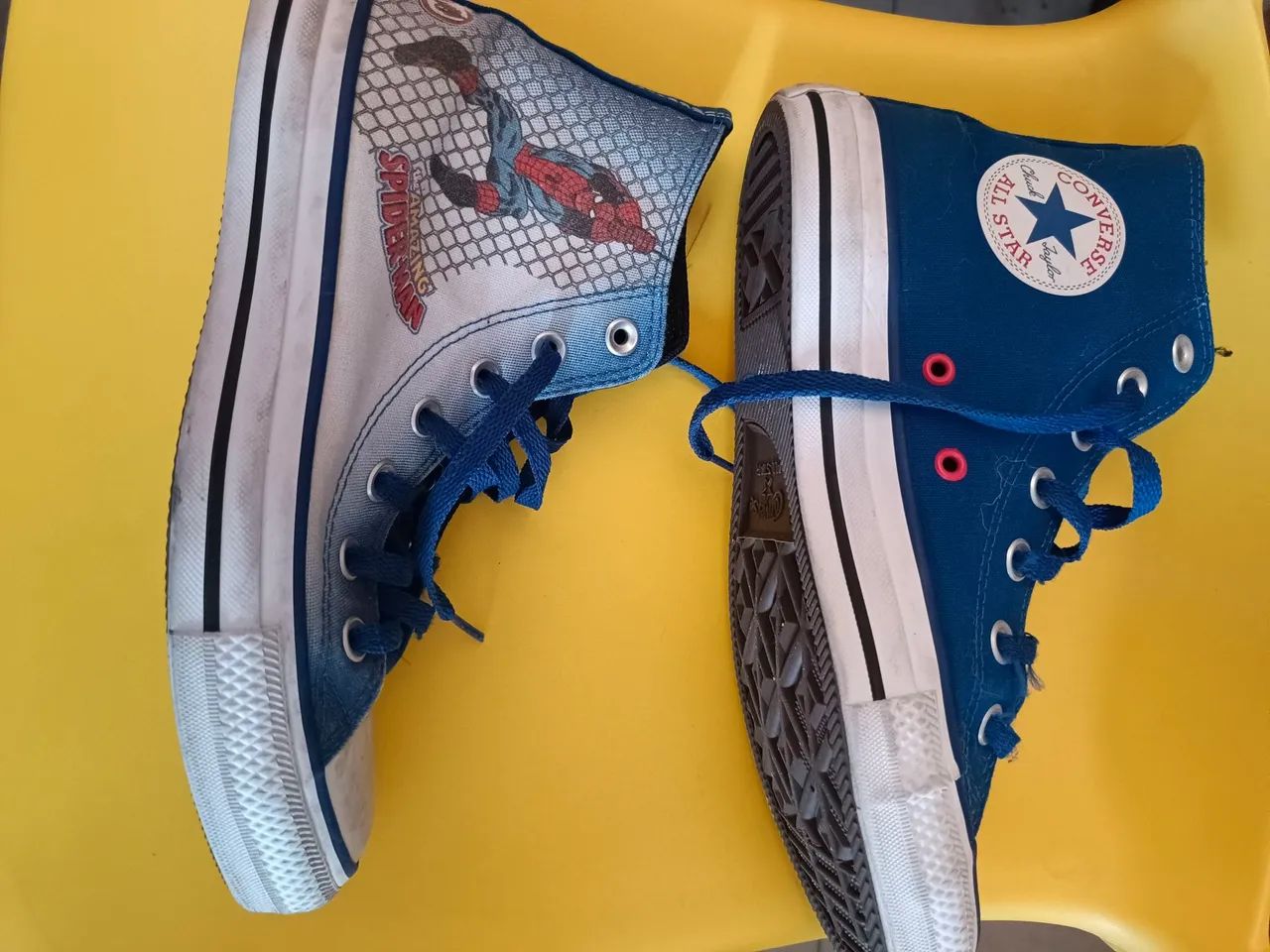 All Star Converse cano alto Homem Aranha 36 - Foto 2