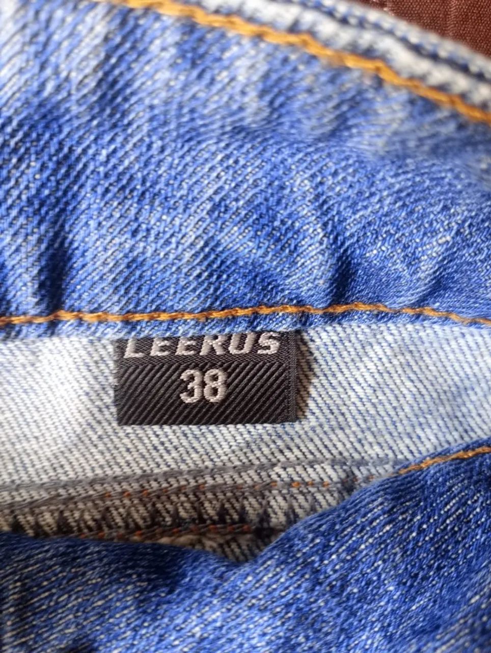 Saia jeans com botões + faixa - Foto 3
