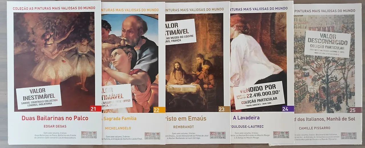 Coleção: As Pinturas Mais Valiosas do Mundo - Revista Caras + HSBC. - Foto 5