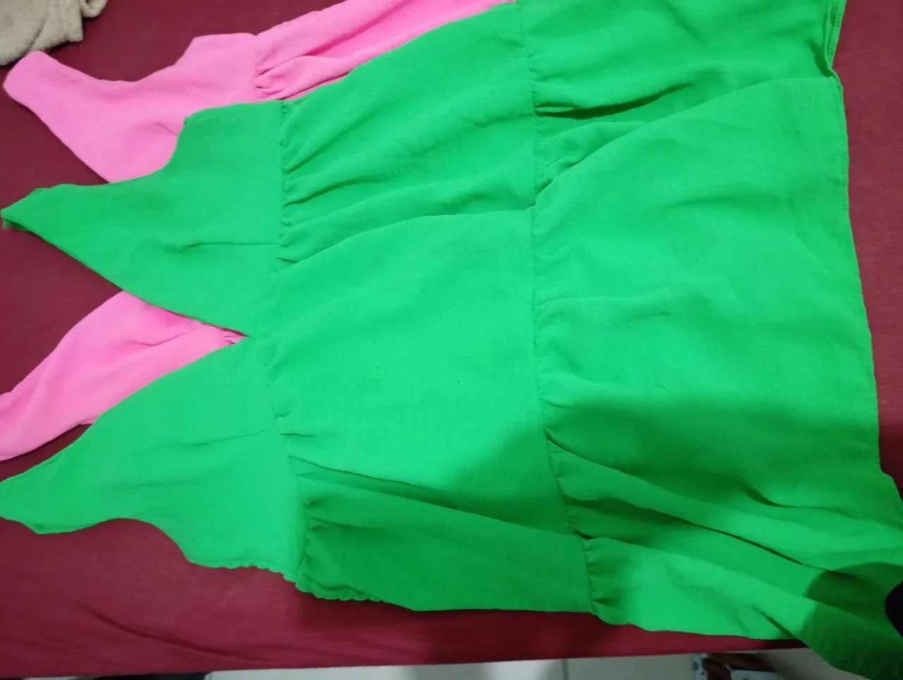 Vendido tamanho unico rosa é verde  - Foto 2