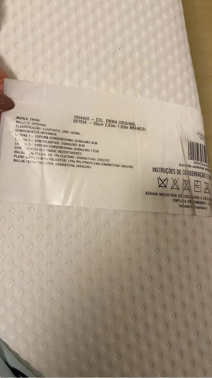 Vendo cama + colchão Emma Original valor de 2600,00 WhatsApp * - Foto 3