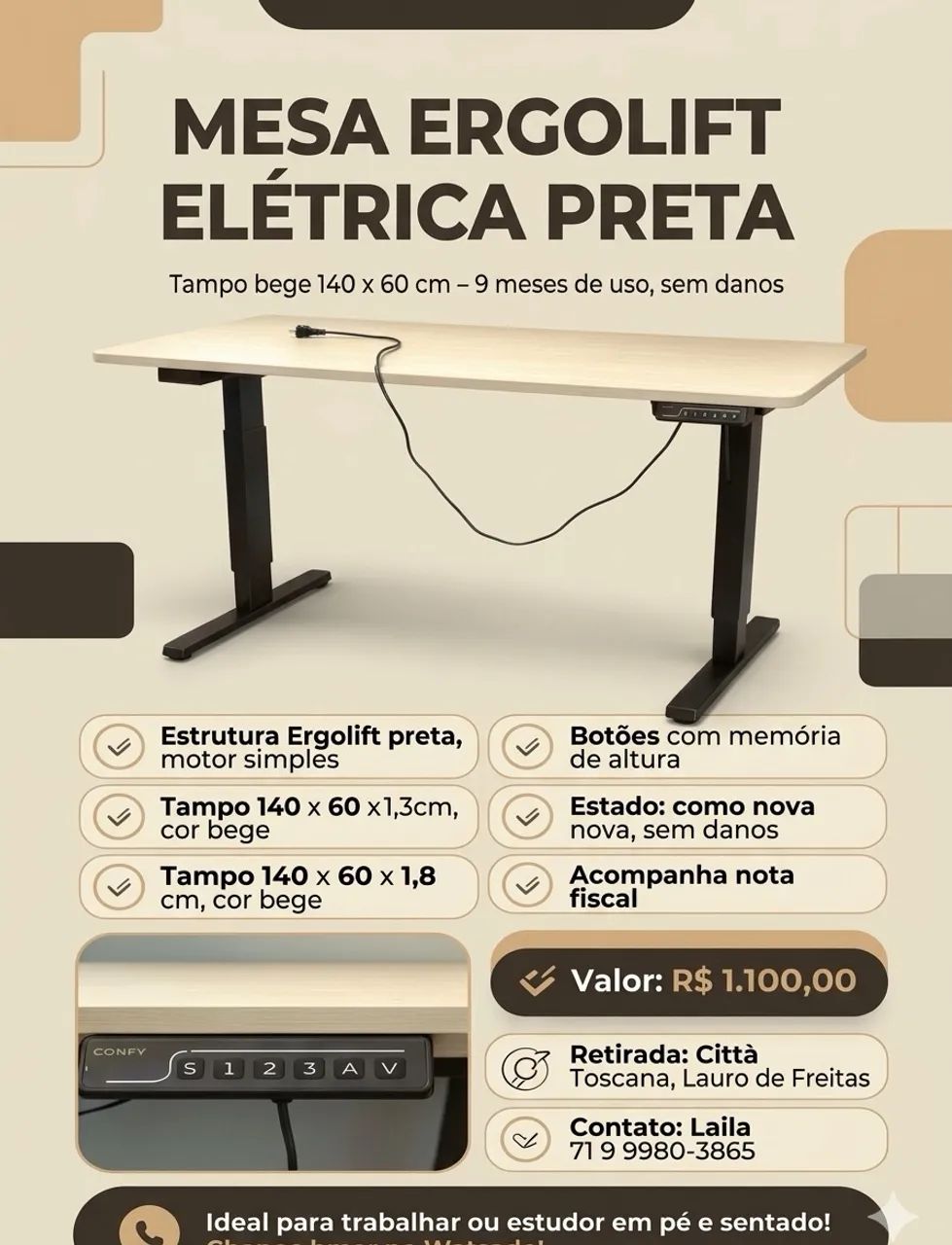 Mesa elétrica 