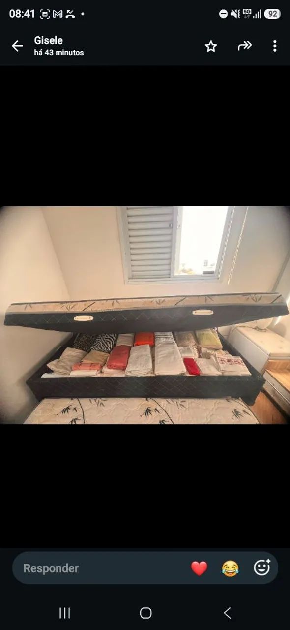 Cama de solteiro com cama auxiliar completa - Foto 2
