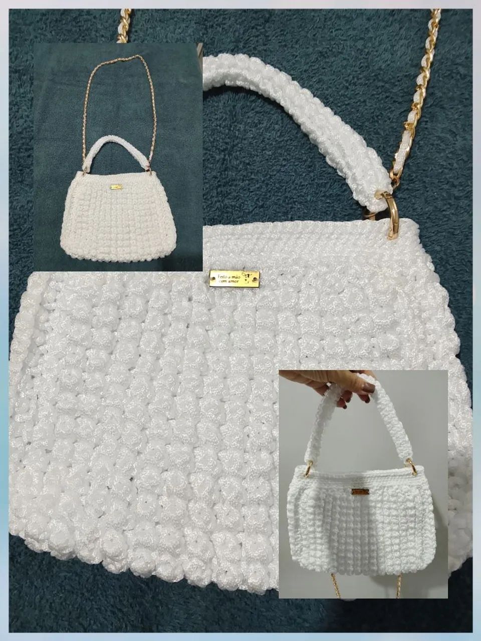 Bolsa feminina em.crochê NOVA  - Foto 4