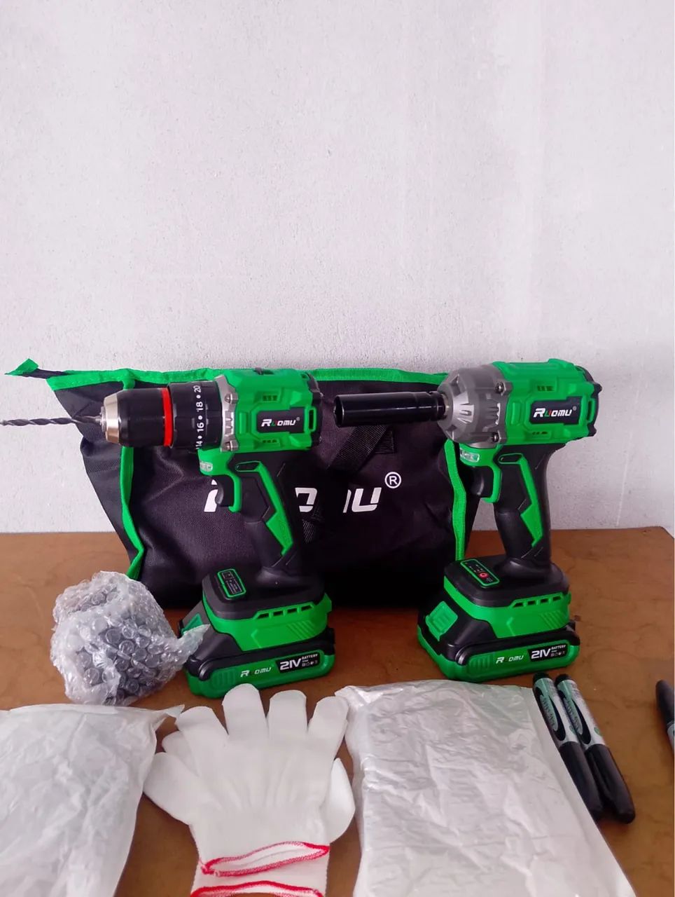 Conjunto de ferramentas CHAVE IMPACTO +PARAFUSADEIRA - Foto 2
