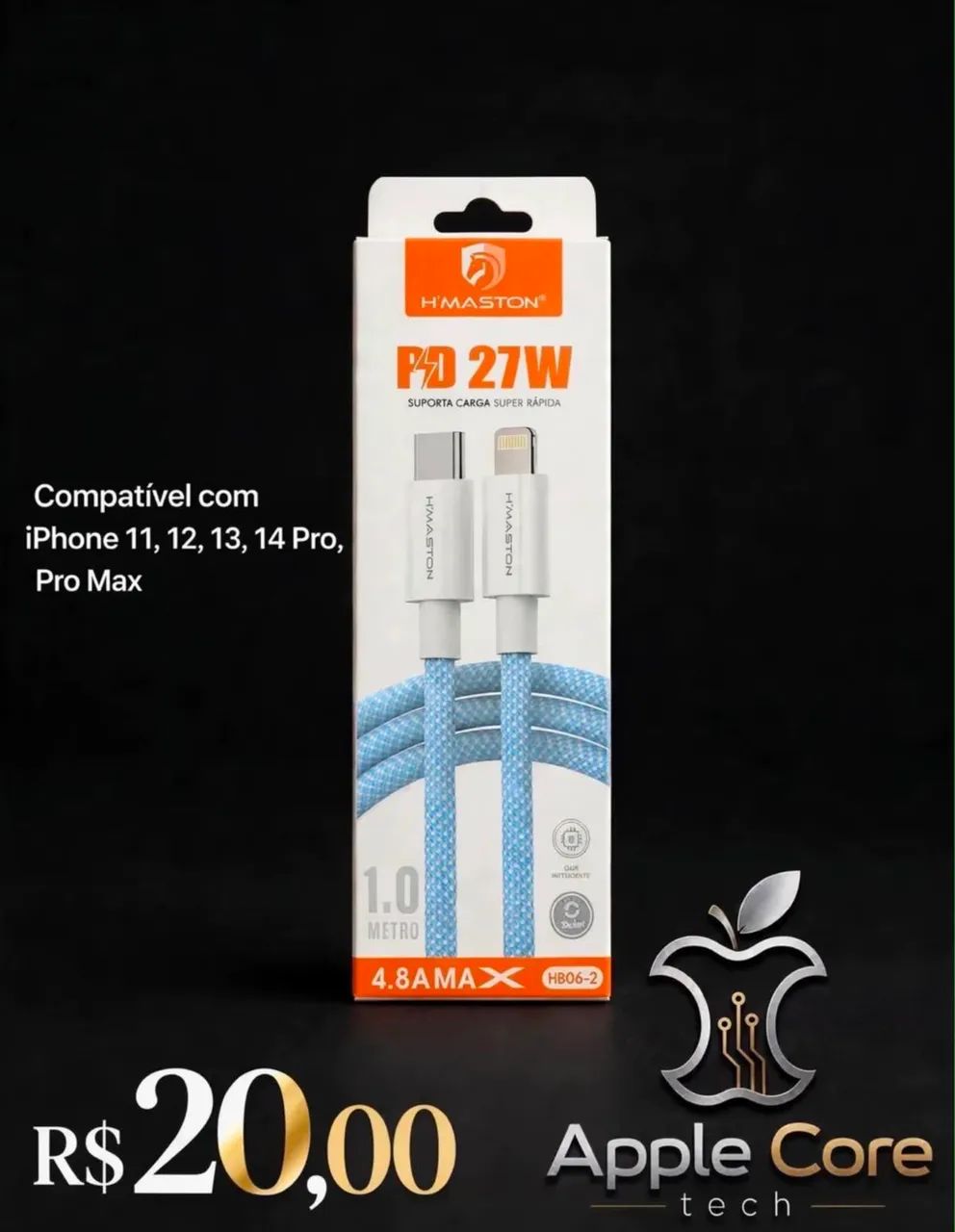 Cabo lightning apple usb-c