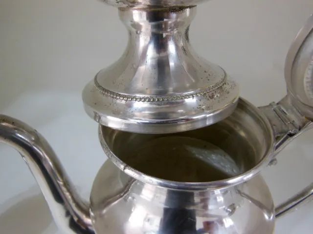 Antiguidade Jogo de Chá e Café Prateado - Foto 4