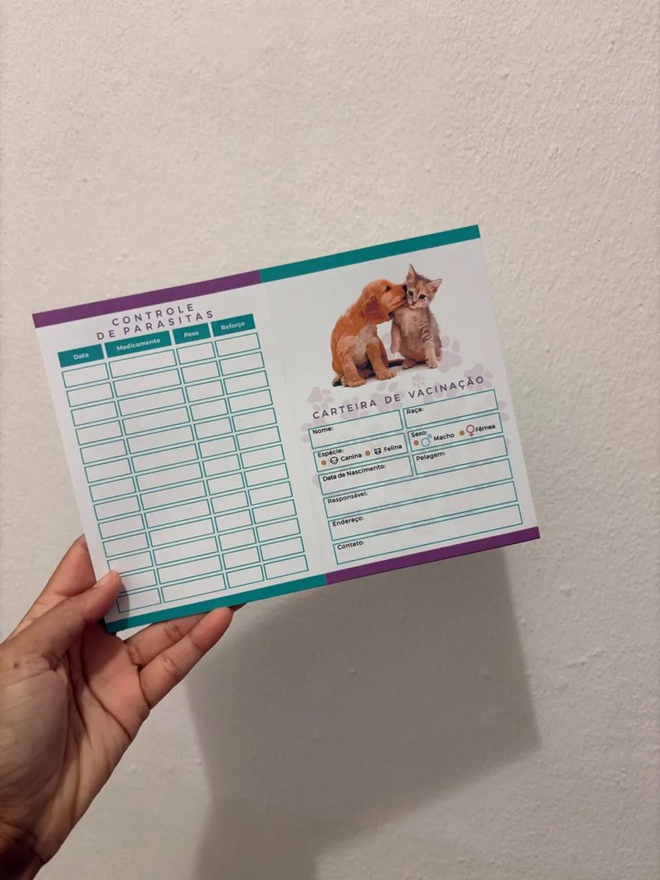 Cartão de vacina pet - Foto 2