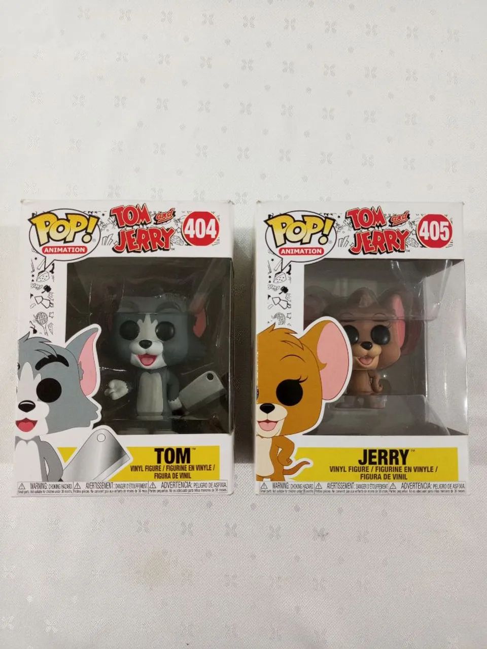 Combo com 2 Funko Pop Tom 404 E Jerry 405 Original 
