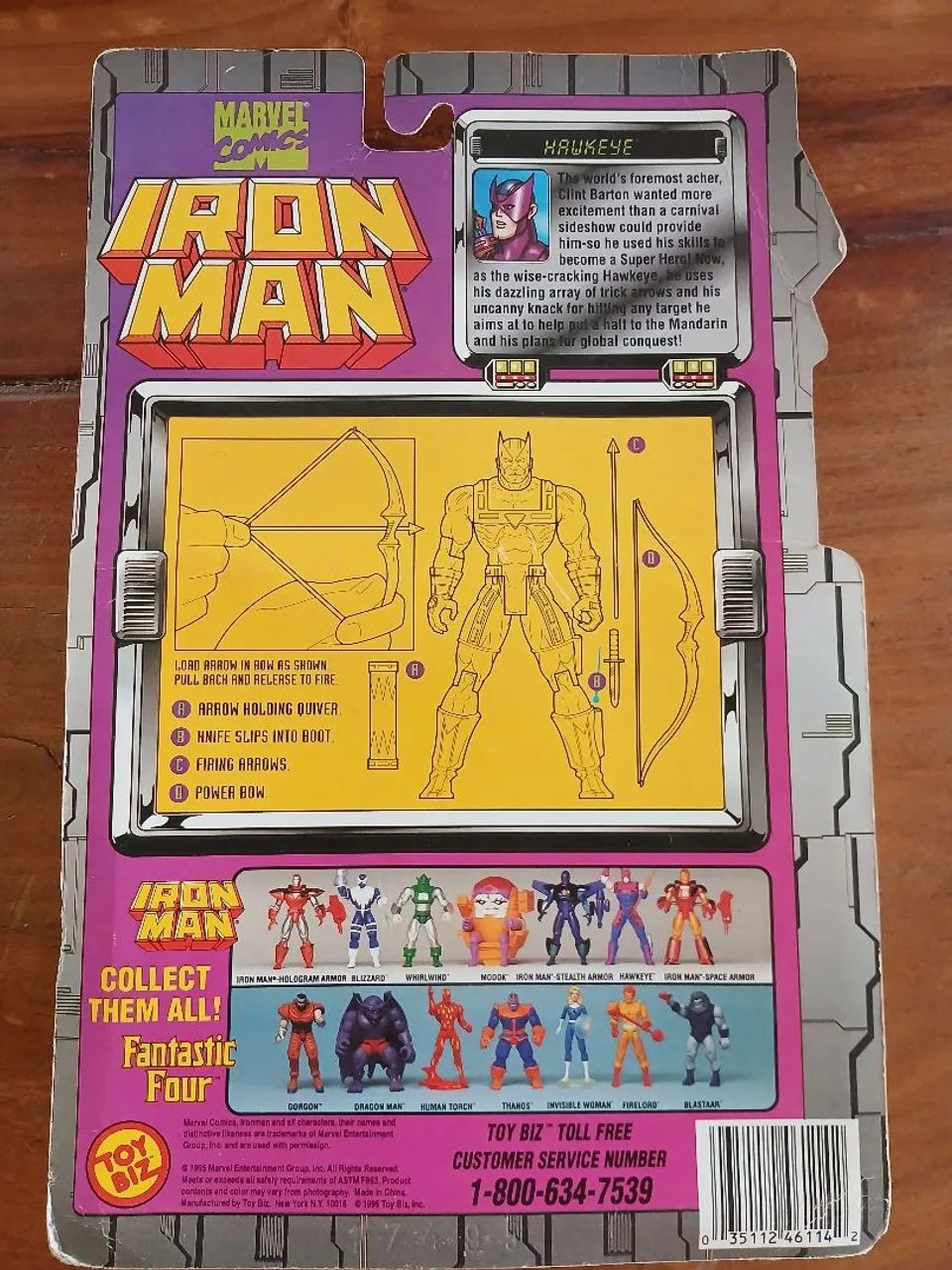 Arqueiro marvel toybiz 435653582018334721