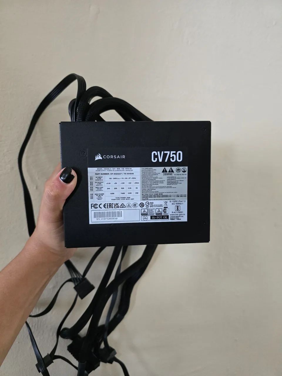 Fonte 750w CORSAIR 80 plus BONZE - Foto 4