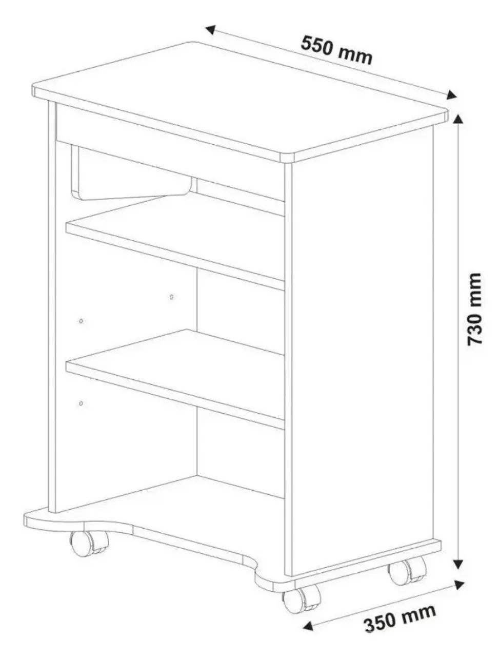 Mesa Para Computador Tampo Portatil Branco - Artely446520409814487043