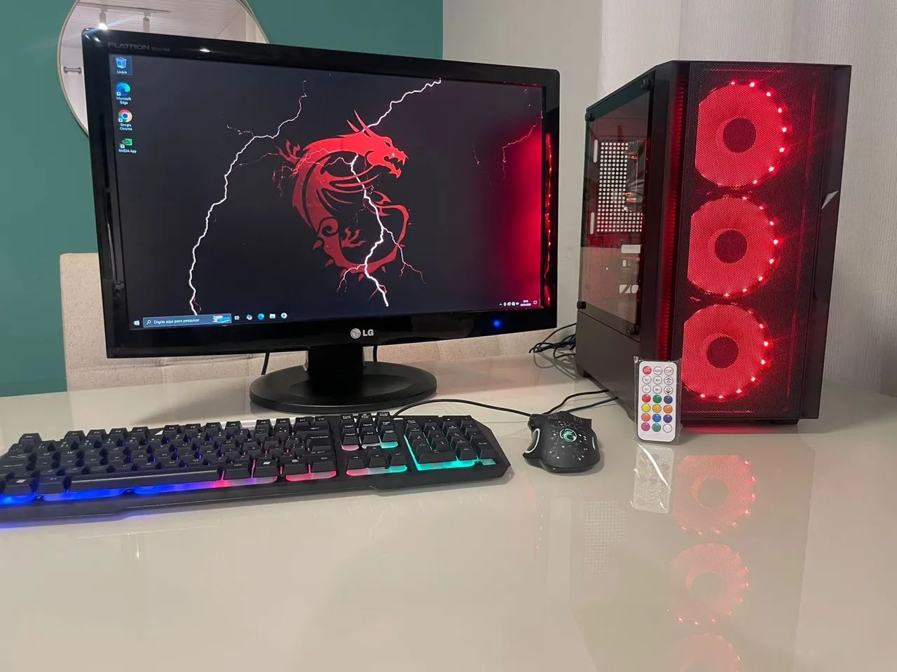 Pc gamer completo  Intel i5, 16gb, GTX 750, NVME, monitor 23, em até 18x