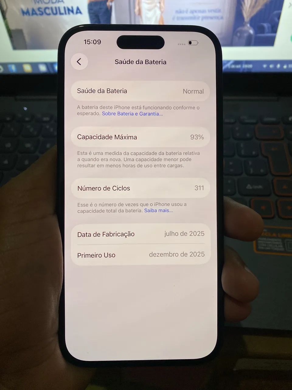 iPhone 16 Preto 128GB ? Seminovo - Foto 4