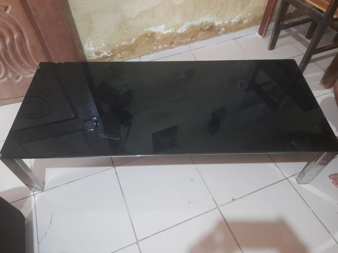 Mesa de centro cromada de vidro  - Foto 5