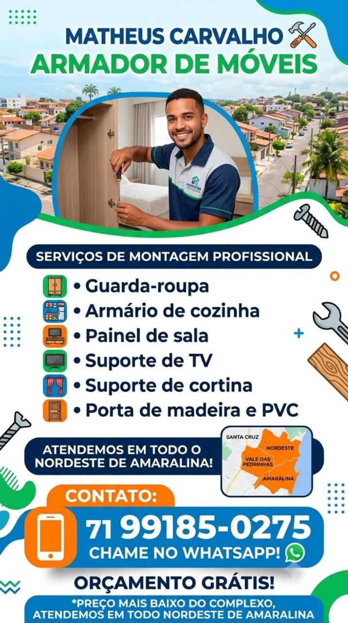 Armador de Móveis (qualquer tipo)