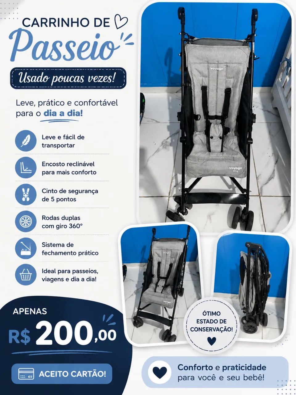 Carrinho guarda chuva 