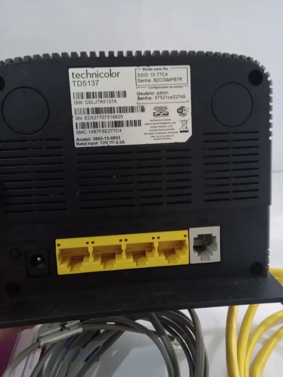 Modem Roteador em perfeito estado .acompanha todos os cabos  - Foto 3