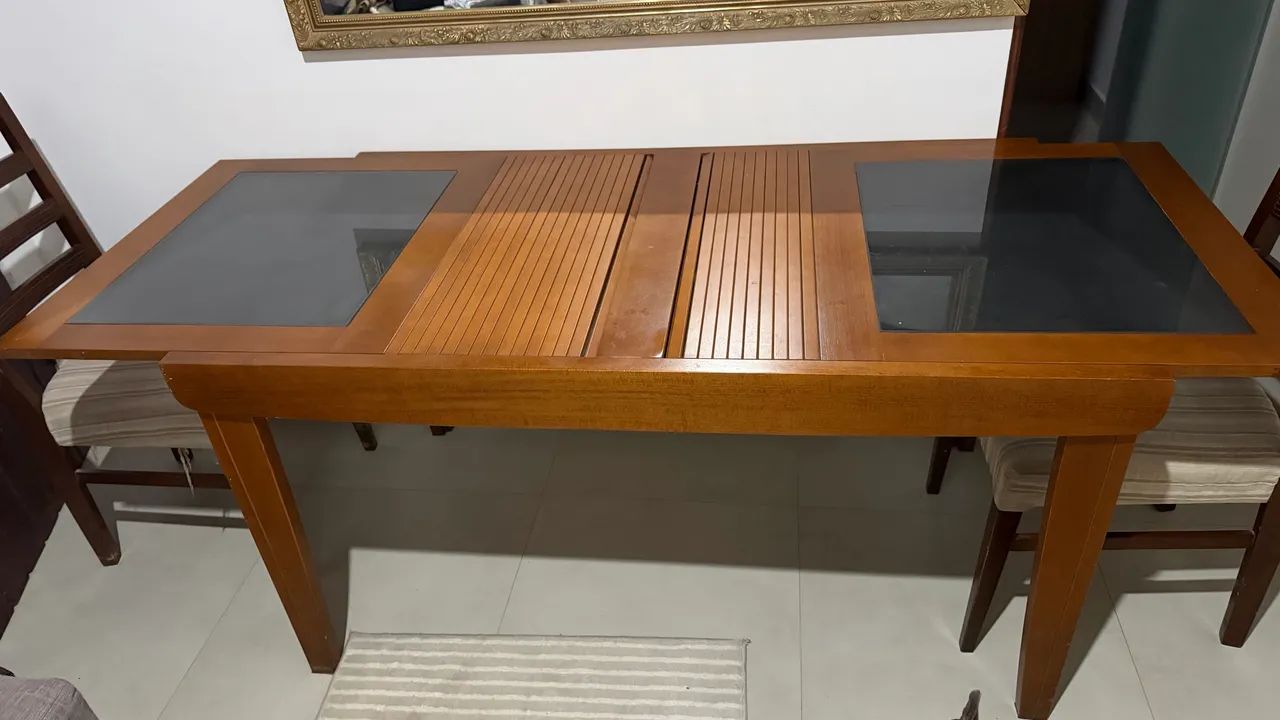 Mesa de Jantar Retrátil com 4 Cadeiras  - Foto 2