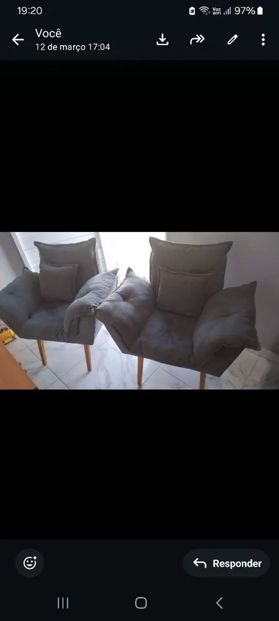 Vendo 2 potronas em excelente estado  - Foto 2