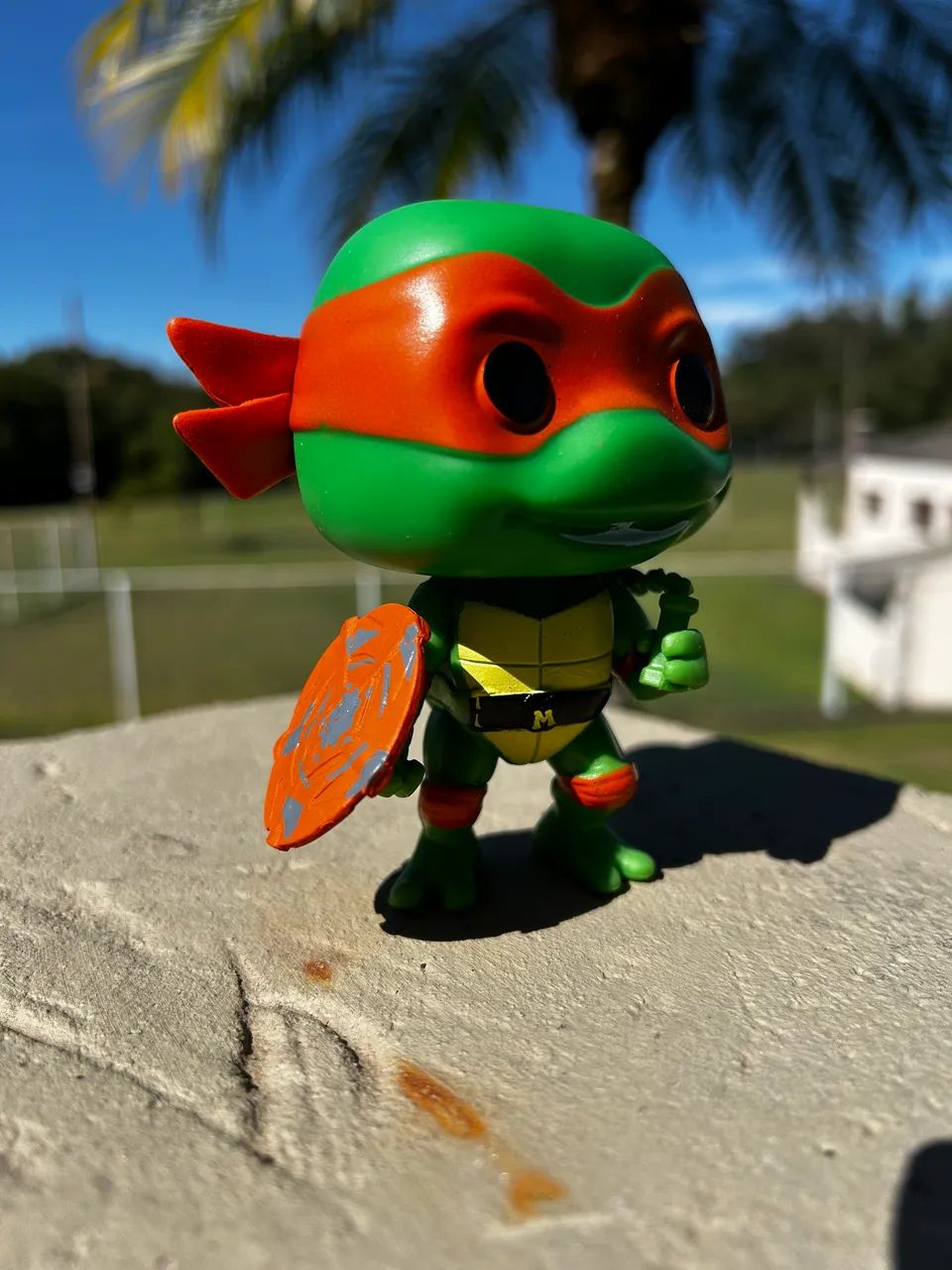 Funko pop Michelângelo Tartarugas Ninja com caixa  - Foto 5