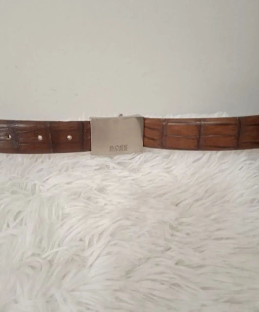 Cinto Hugo Boss Couro Marrom 85cm - Foto 3