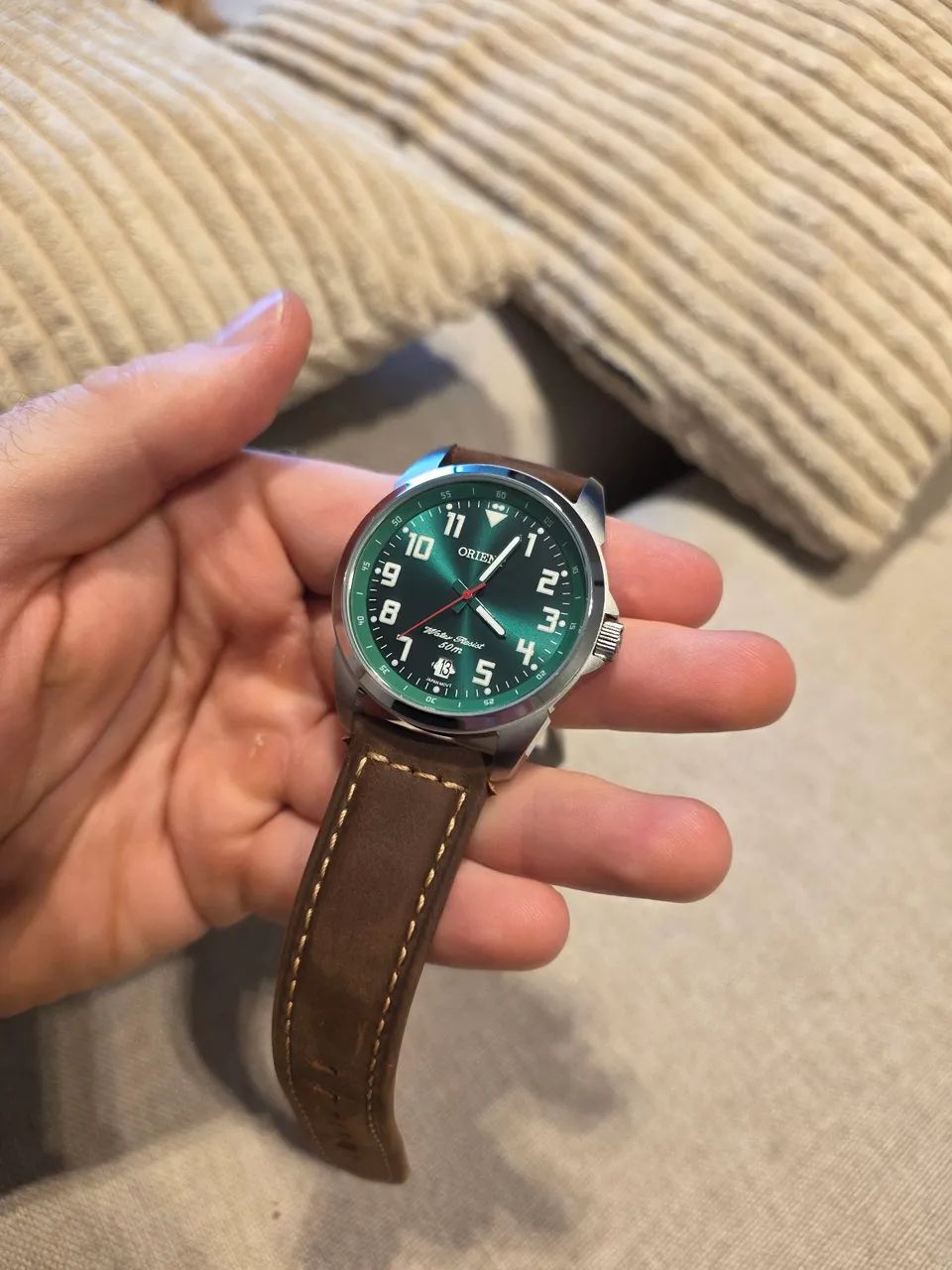Relógio Orient Pulseira de carmuça - Foto 3