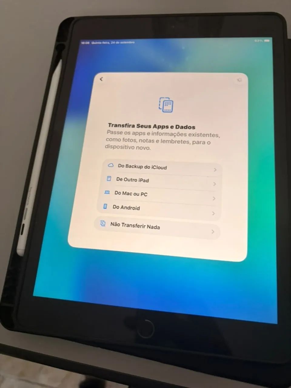 iPad 8ª geração com capa, caneta e carregador - Foto 3