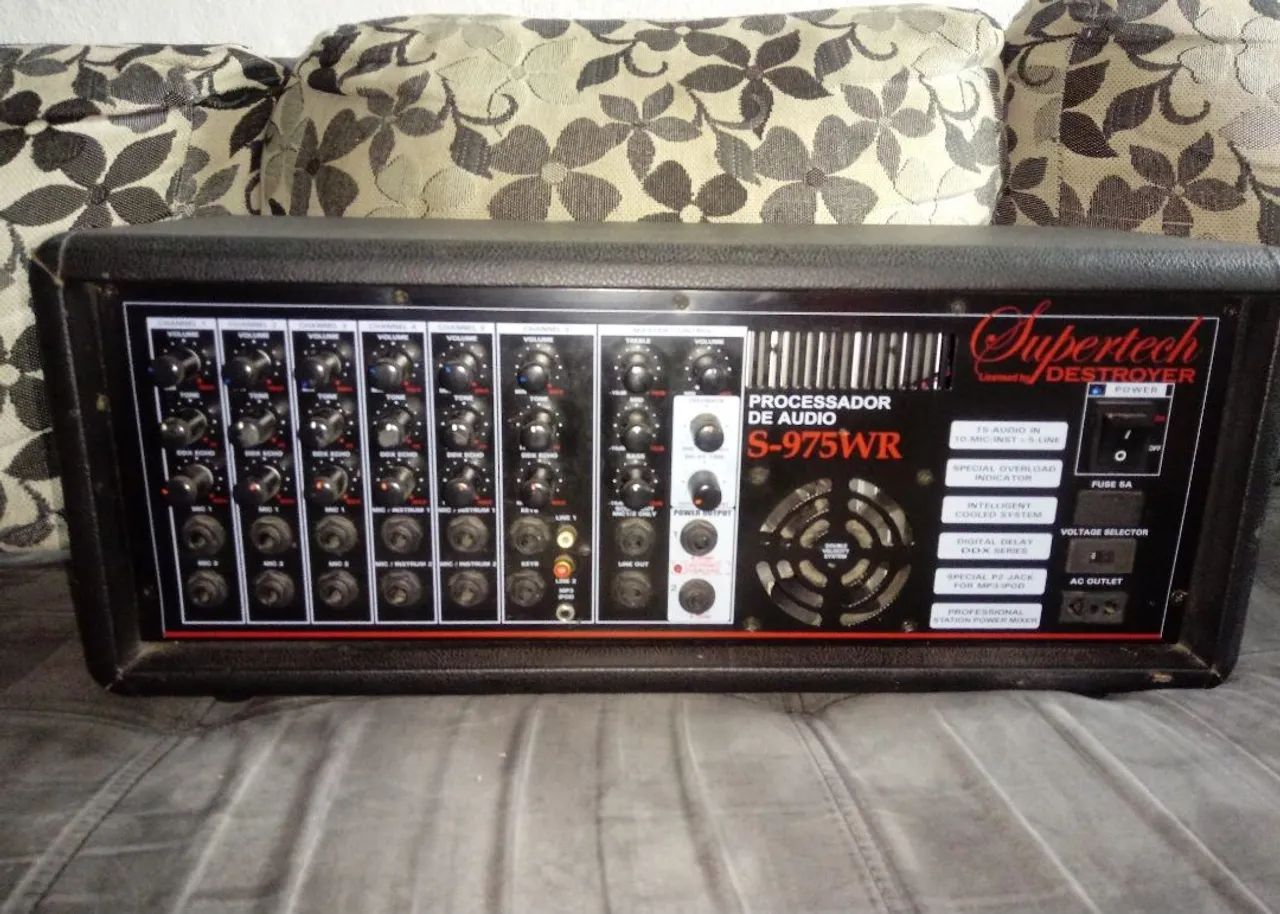 mesa de som Amplificada supertech 975R - Foto 2