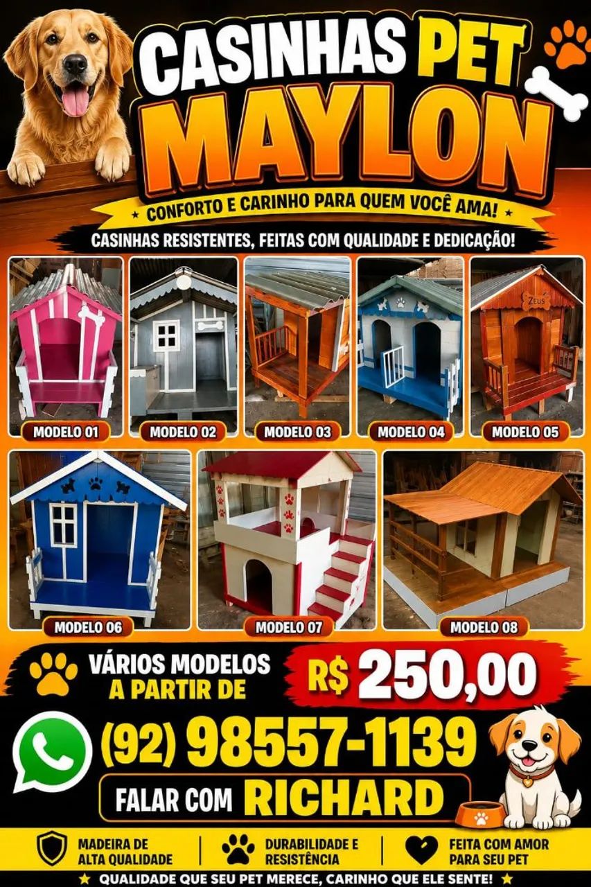 Fazemos casinhas pra pets  - Foto 2