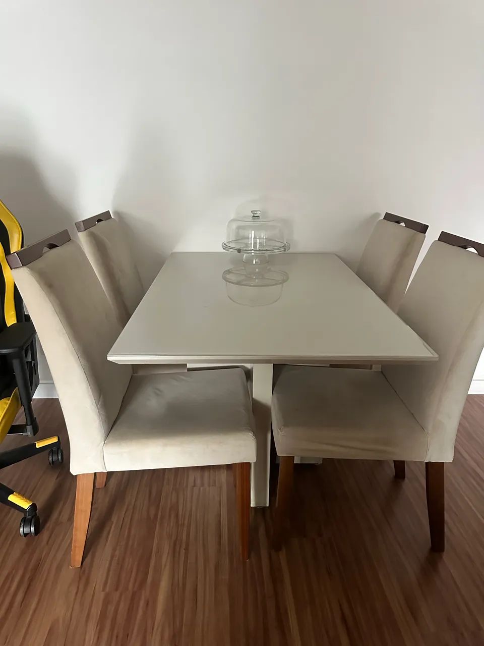 Mesa vidro branco