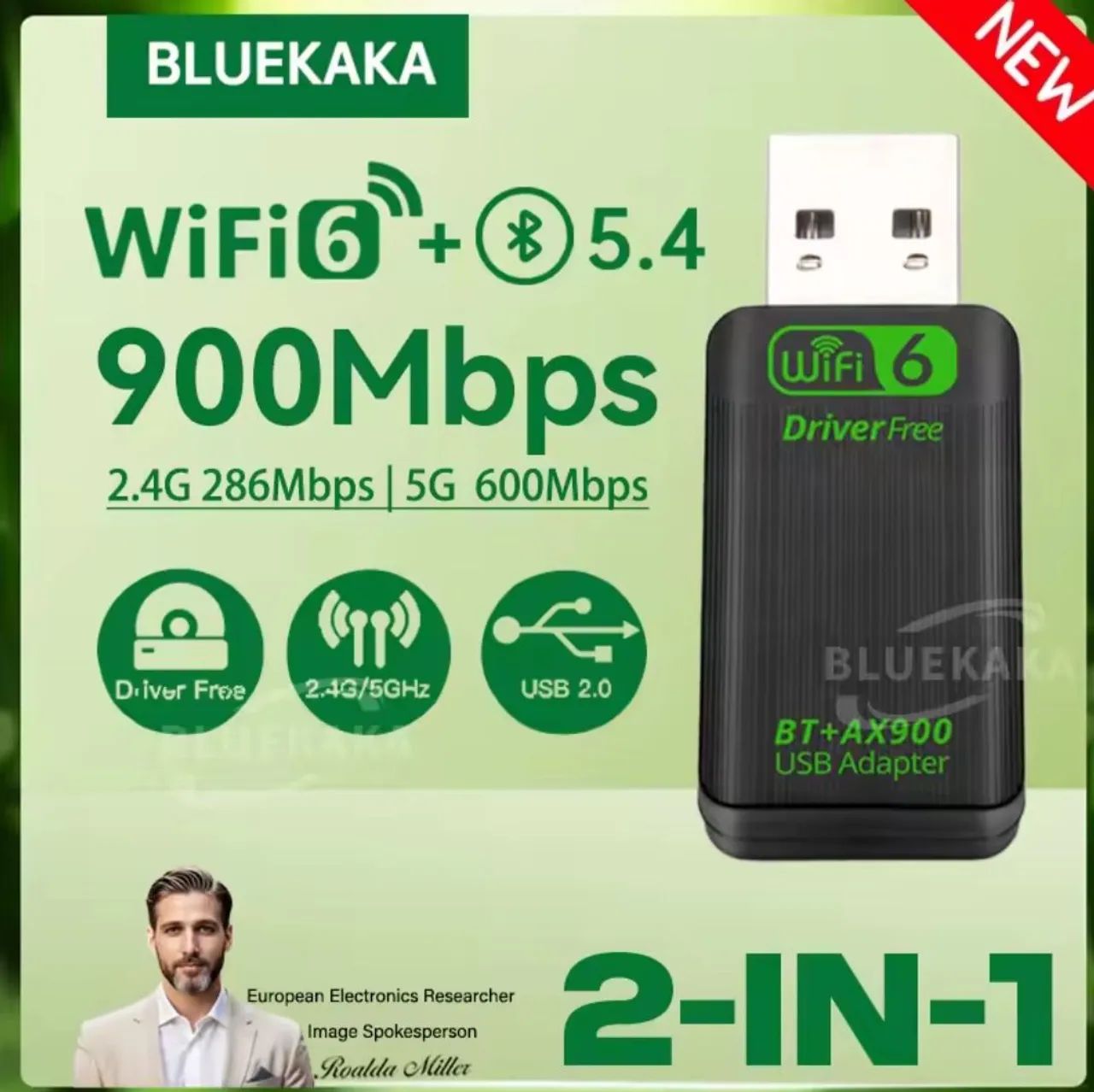 ADAPTADOR WIFI 6 + BLUETOOTH INTEGRADO