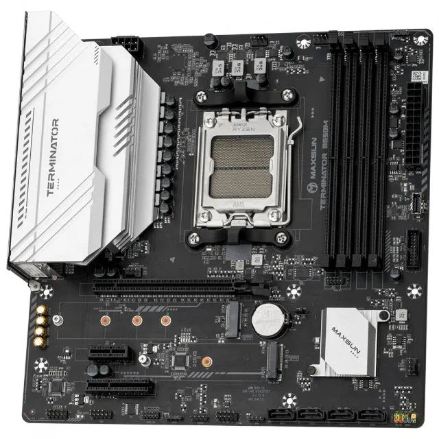 Placa Mãe Maxsun Terminator B650M WiFi6,  AMD AM5, mATX, DDR5, Nova, Lacrada - Foto 2
