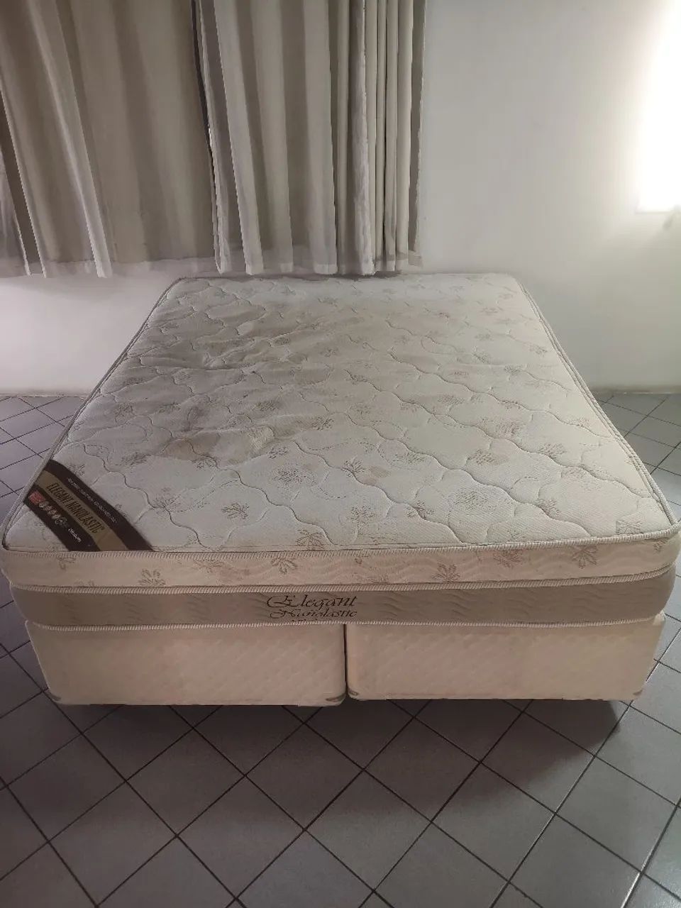 Cama box Queen Ortobom Elegant Nanolastic molas Bonnell 