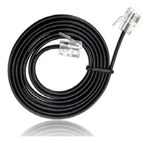 Cabo Extensor P/ Telefone Rj11 4 Vias 5m Preto Storm *ENTREGA GRÁTIS*