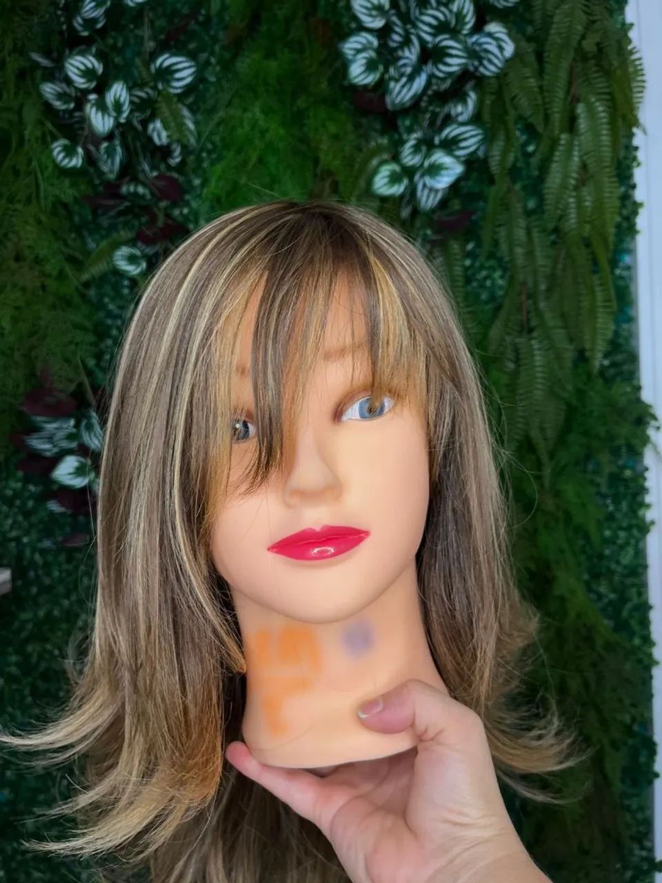 Peruca de cabelo humano