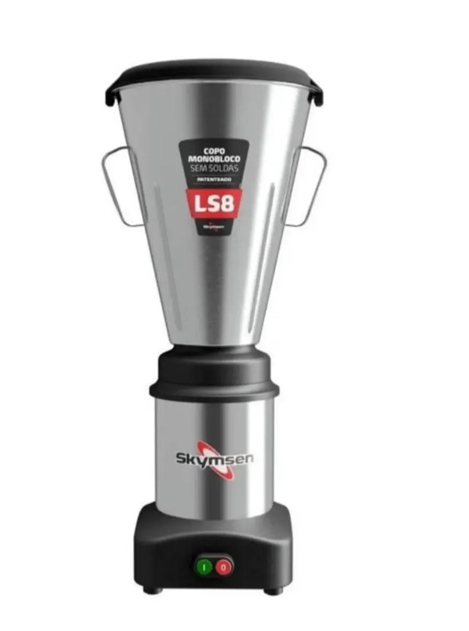 NZ. Liquidificador 8 litros copo inox SKYMSEN 