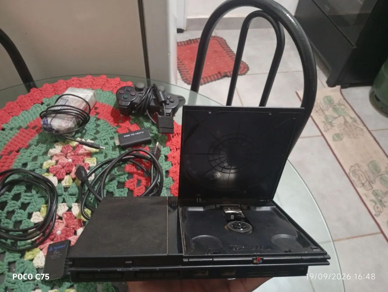 PlayStation 2 Slim na cor preta. - Foto 2