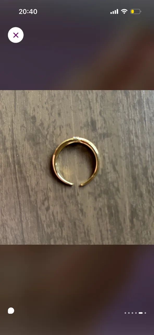 Anel banho de ouro 18k - Foto 5