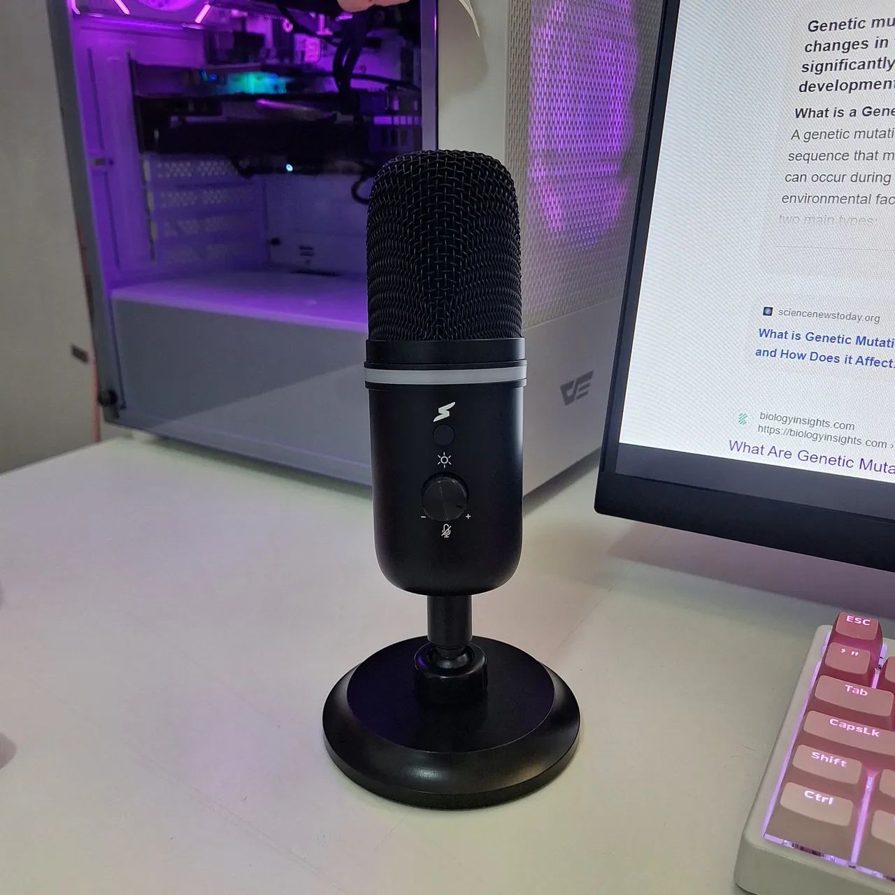 Microfone SuperFrame Voice + suporte articulado 