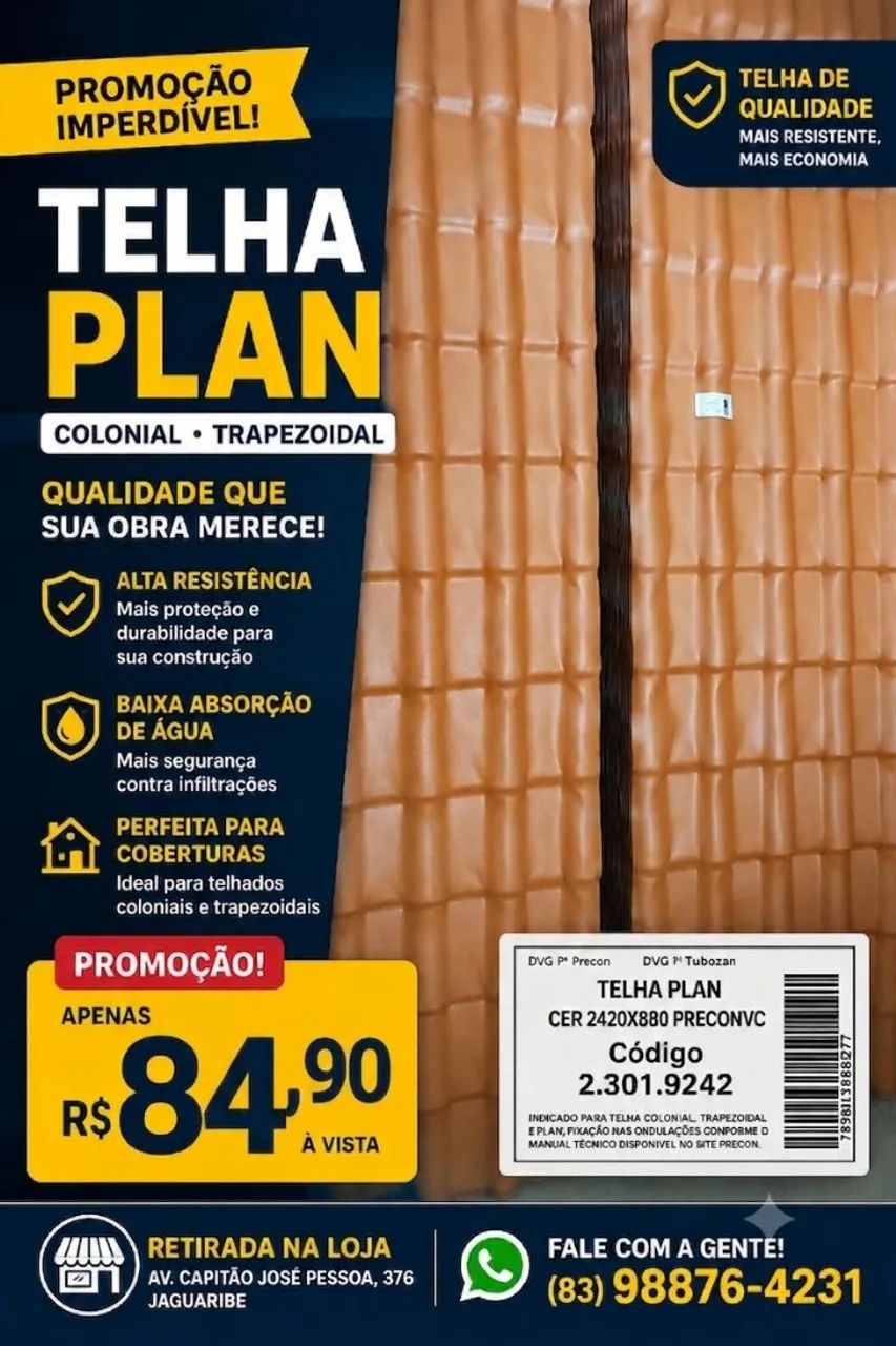 Telha PVC 