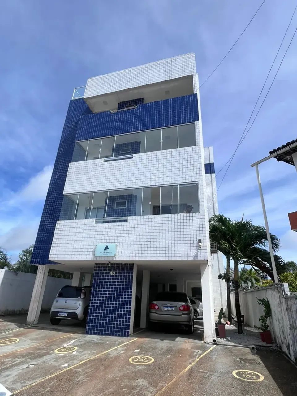 Apartamento 2 qts a 2min da praia com vista mar