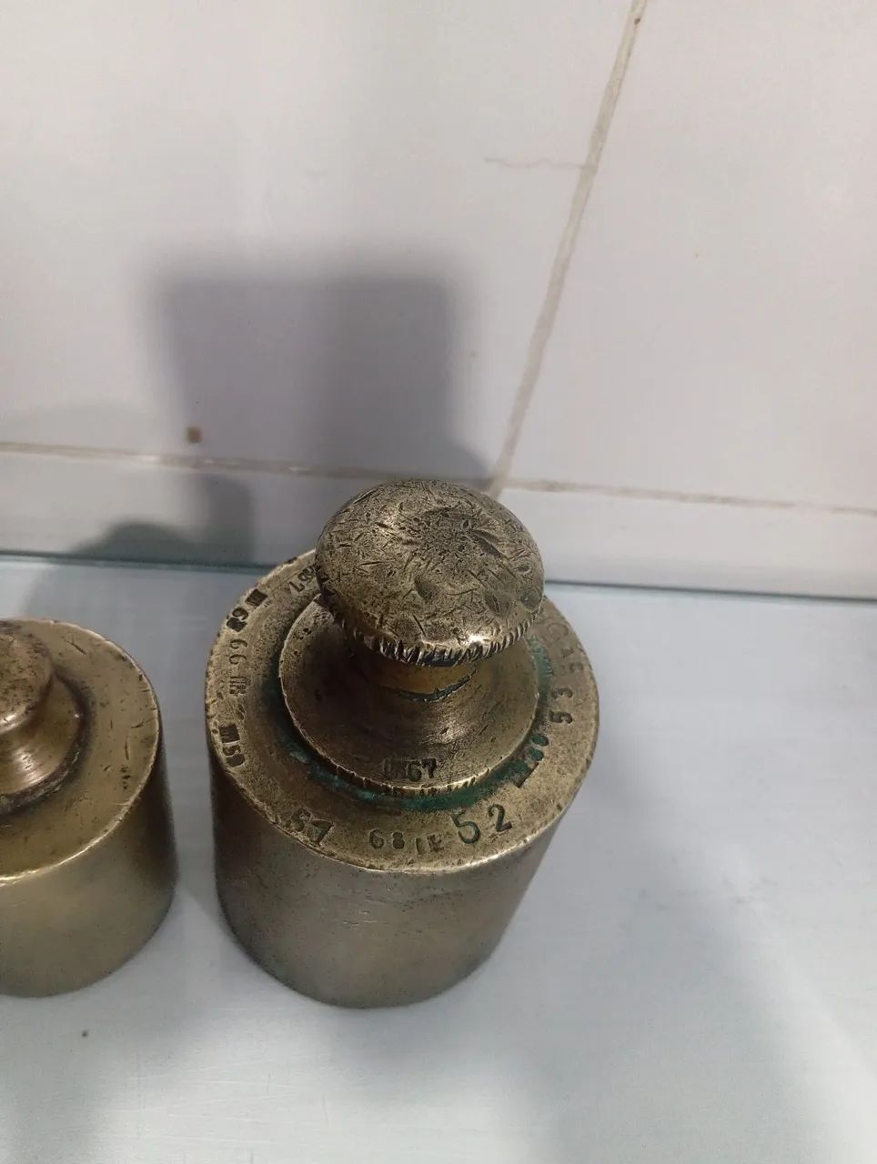 Peso de  Bronze Antigo para Balança Mecânica  - Foto 5