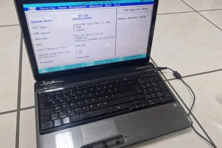 Notebook Toshiba sem funcionar - Foto 4