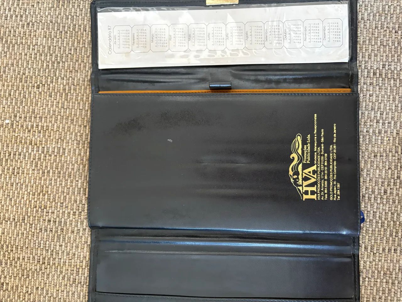 agenda em couro de 1987 carrier - Foto 4